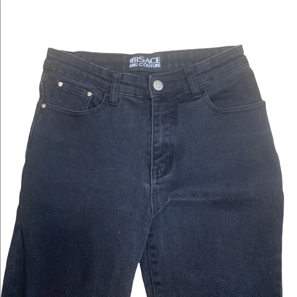 Versace Jeans Couture High Rise Black Denim